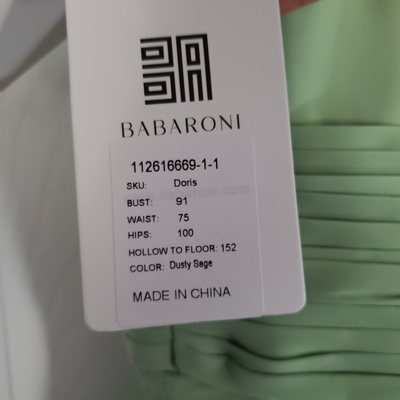 Babaroni Doris Dress in Dusty Sage - Picture 8 of 8